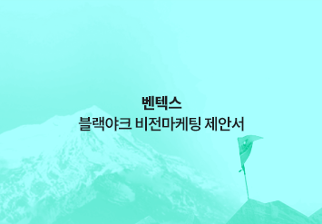 벤텍스 블랙야크 비전마케팅 제안서